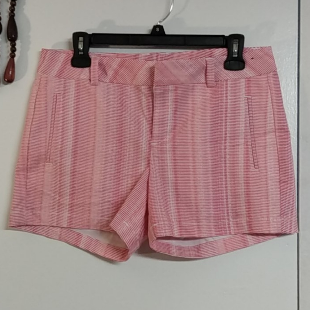 Bright Soft Pink Twill Trouser Shorts by Ana Like New